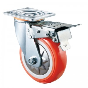 Heavy Duty - Vỏ mạ Chrome với bánh xe TPE màu cam